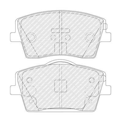 Kit de plaquettes de frein, frein à disque FERODO FDB5277