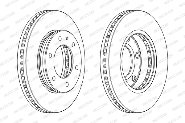 Disque de frein FERODO DDF2462C-1
