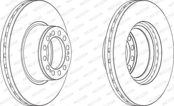Disque de frein FERODO FCR201A