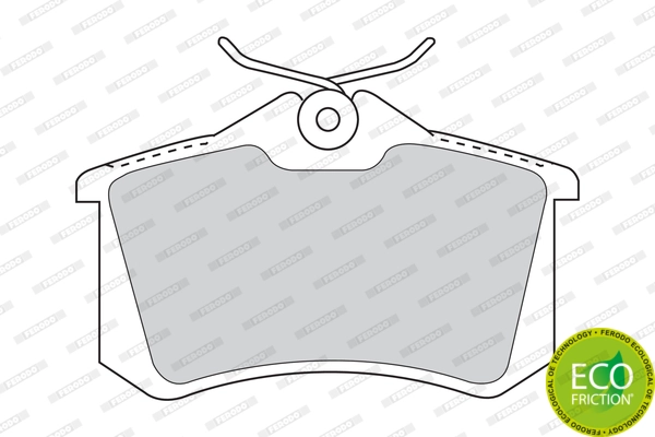 Kit de plaquettes de frein, frein à disque FERODO FDB1083