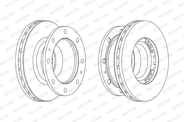 Disque de frein FERODO FCR238A