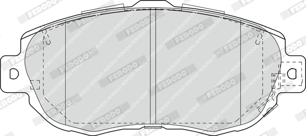 Kit de plaquettes de frein, frein à disque FERODO FDB1564