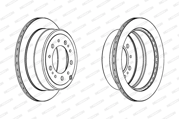 Disque de frein FERODO DDF1597C-1