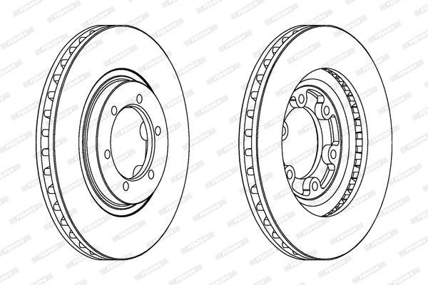 Disque de frein FERODO DDF1269