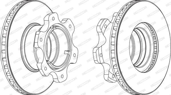 Disque de frein FERODO FCR208A