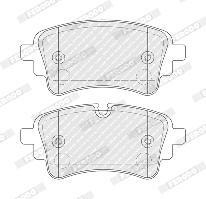 Kit de plaquettes de frein, frein à disque FERODO FDB5410