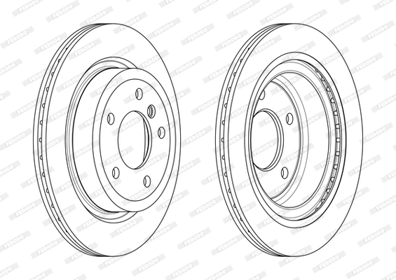 Disque de frein FERODO DDF2034C