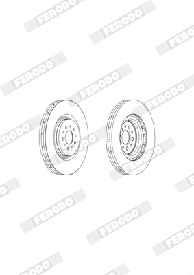Disque de frein FERODO DDF1183C-1