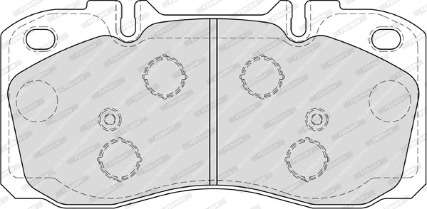 Kit de plaquettes de frein, frein à disque FERODO FVR4038
