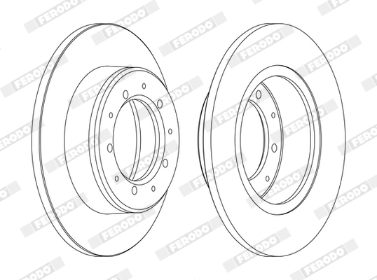 Disque de frein FERODO DDF283C