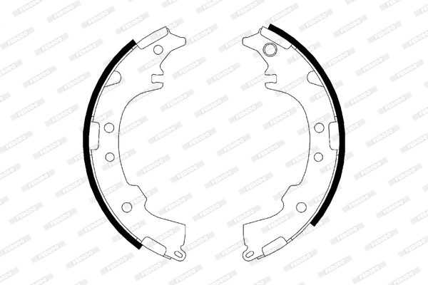 Jeu de mâchoires de frein FERODO FSB621