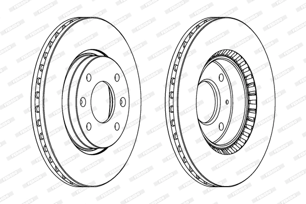 Disque de frein FERODO DDF1522