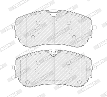 Kit de plaquettes de frein, frein à disque FERODO FDB5461