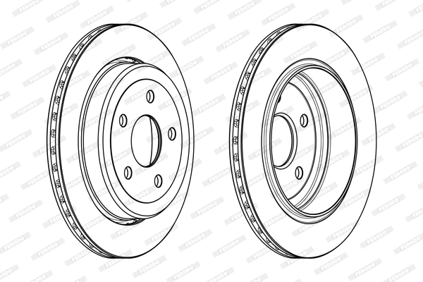 Disque de frein FERODO DDF2095C
