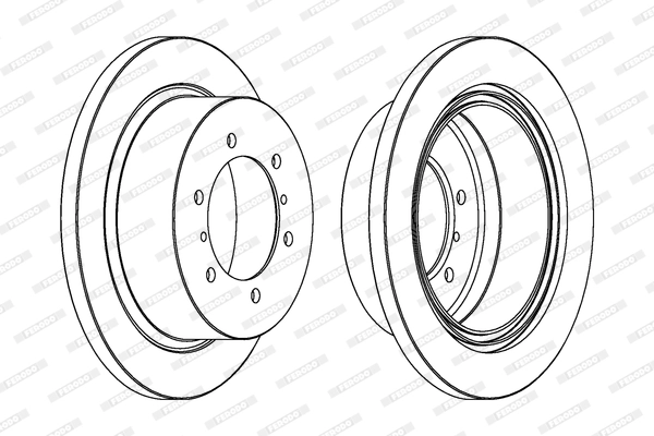 Disque de frein FERODO DDF715