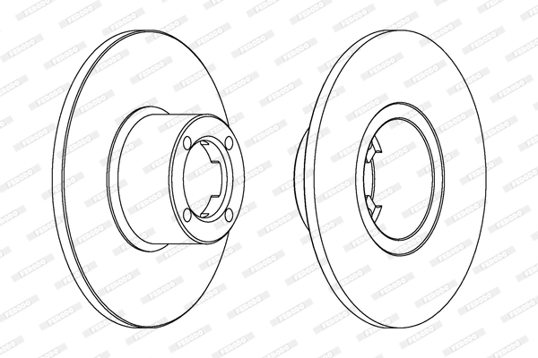 Disque de frein FERODO DDF286