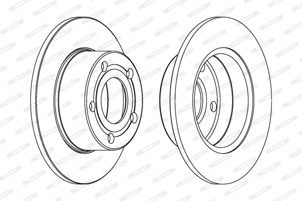 Disque de frein FERODO DDF321C