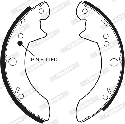 Jeu de mâchoires de frein FERODO FSB396
