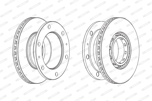 Disque de frein FERODO FCR342A