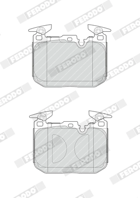 Kit de plaquettes de frein, frein à disque FERODO FDB4662