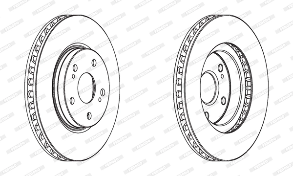 Disque de frein FERODO DDF1814C