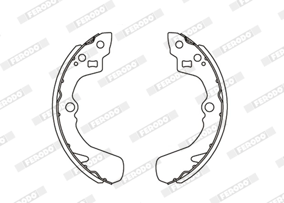 Jeu de mâchoires de frein FERODO FSB341