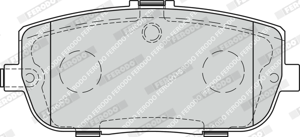 Kit de plaquettes de frein, frein à disque FERODO FDB1894