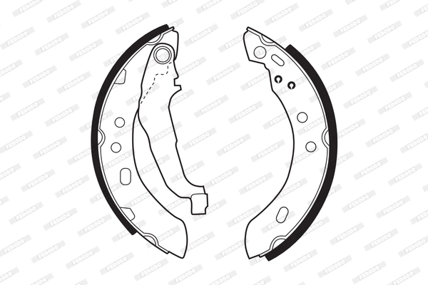 Jeu de mâchoires de frein FERODO FSB417