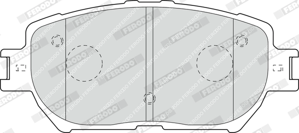 Kit de plaquettes de frein, frein à disque FERODO FDB1620
