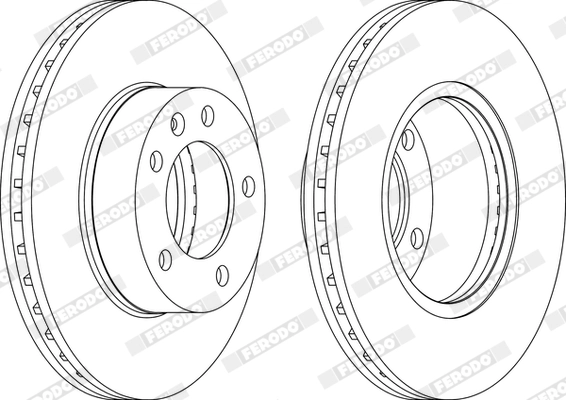 Disque de frein FERODO DDF1217C-1