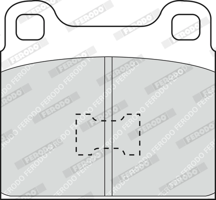 Kit de plaquettes de frein, frein à disque FERODO FDB128