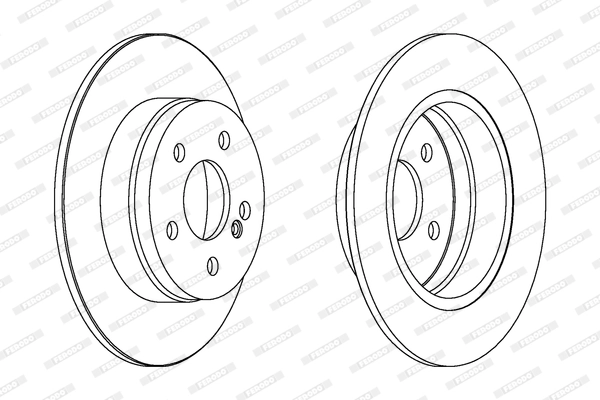 Disque de frein FERODO DDF1689C