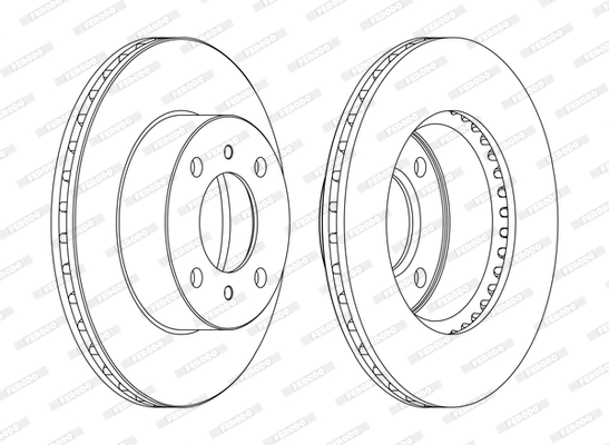 Disque de frein FERODO DDF1005C