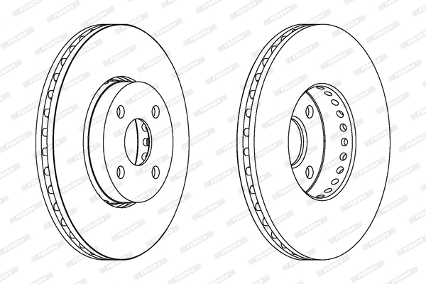Disque de frein FERODO DDF1388