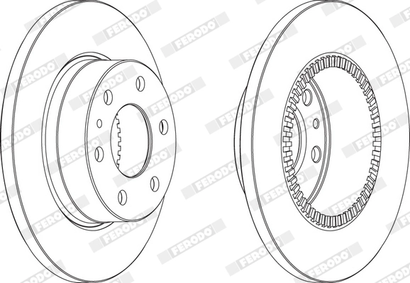 Disque de frein FERODO FCR316A