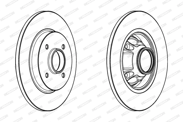 Disque de frein FERODO DDF1735-1
