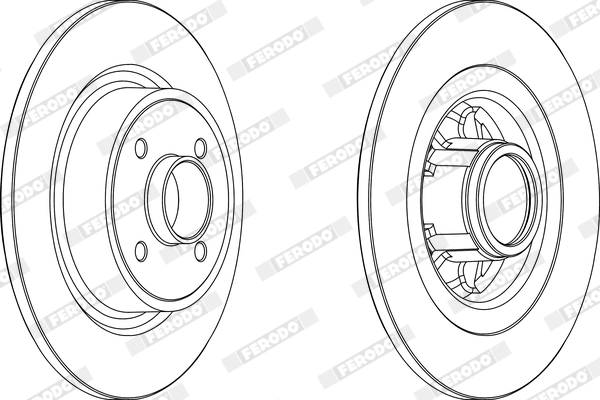 Disque de frein FERODO DDF1381C-1