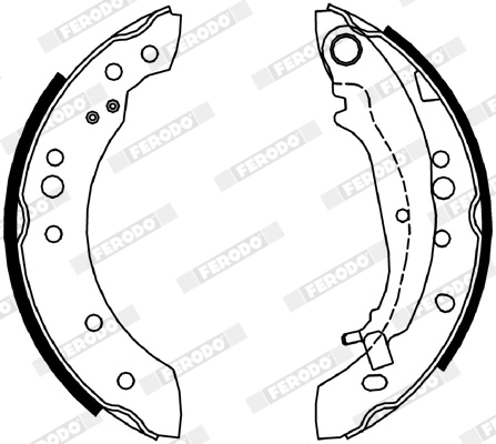 Jeu de mâchoires de frein FERODO FSB4051