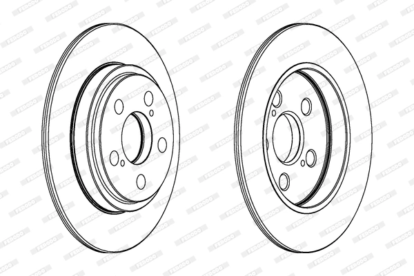 Disque de frein FERODO DDF1866