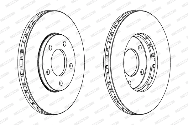 Disque de frein FERODO DDF366