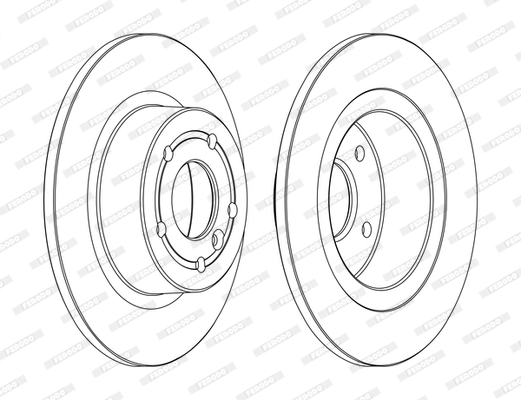 Disque de frein FERODO DDF874C