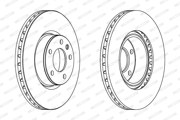 Disque de frein FERODO DDF330C