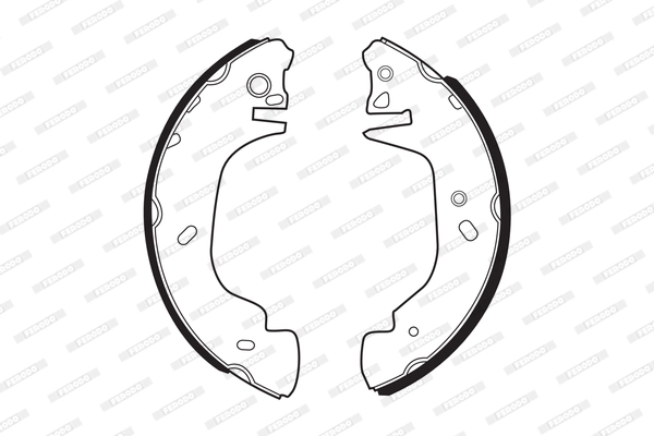 Jeu de mâchoires de frein FERODO FSB542