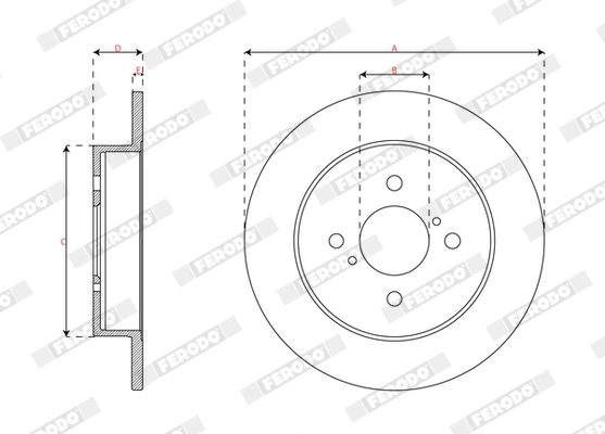 Disque de frein FERODO DDF3205