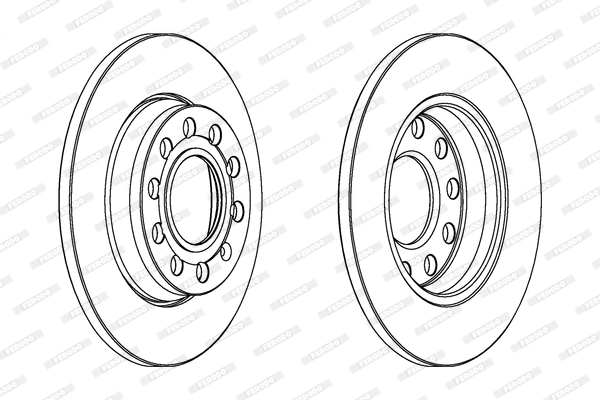 Disque de frein FERODO DDF1425