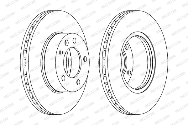 Disque de frein FERODO DDF1217C-1