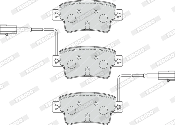 Kit de plaquettes de frein, frein à disque FERODO FDB4325