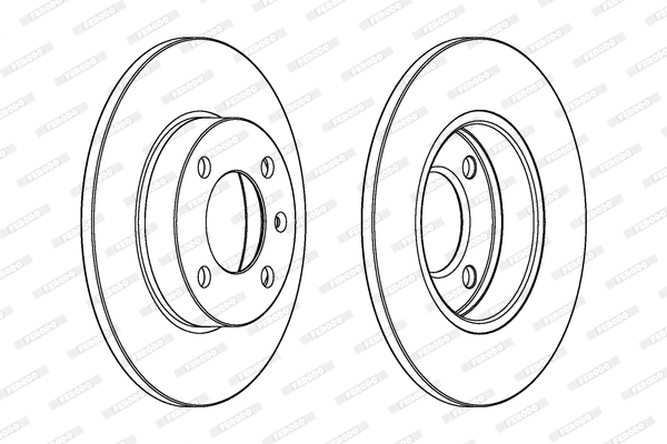 Disque de frein FERODO DDF042