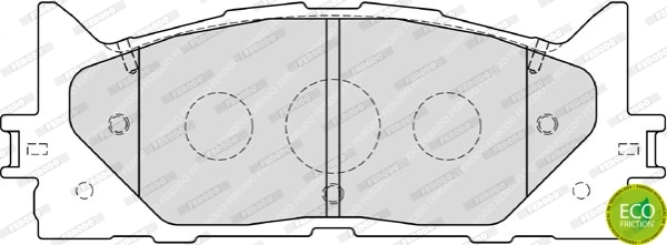 Kit de plaquettes de frein, frein à disque FERODO FDB1991