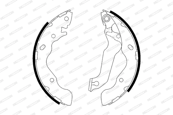 Jeu de mâchoires de frein FERODO FSB607